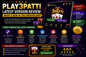Play3Patti Latest Version Review: What’s New in the Updated App? 