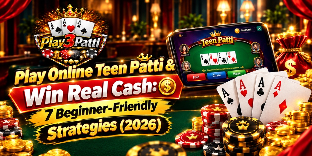 Play Online Teen Patti & Win Real Cash 7 Beginner-Friendly Strategies (2026)