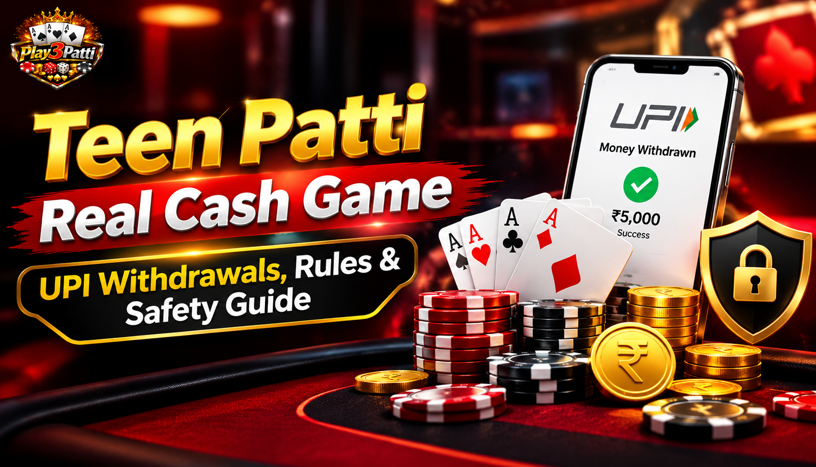 Teen Patti Real Cash Game UPI Withdrawals, Rules & Safety Guide